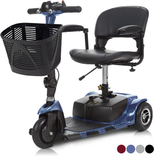 Triciclo Plegable Electrico P/adulto Color Azul Marca Vive