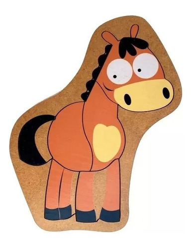 Puzzle De Madera Encastre Animales Surtidos 4 - 7 Piezas