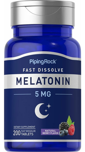 Piping Rock Dr. Melatonin  5mg- 200 Tab Masticable