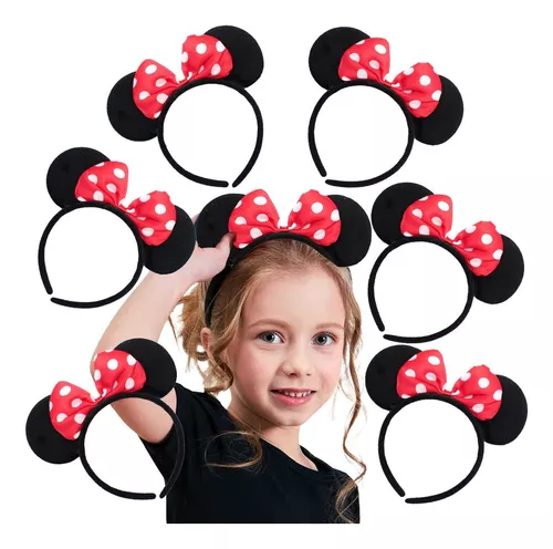 Diademas en varios colores para celebración de Minnie Mouse