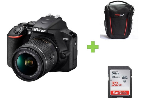 Camara Nikon D3500+18-55 24,2mpx Full Hd + 32gb + Bolso