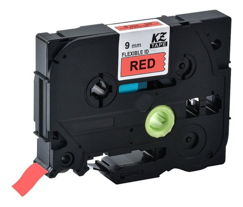 Fita Aplicável Rotulador Pt1090 Kze-fx421 Tz 9mm Vermelho