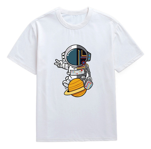 Playera De Verano Con El Emblema De Space Explorer Para Homb