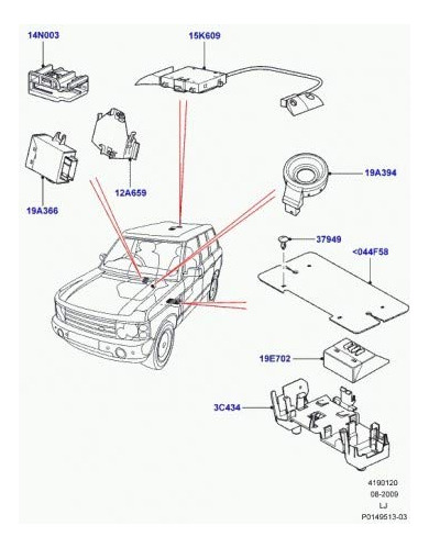 Land Rover Oem Range 03  09 anti-theft-ignition Immobilizer