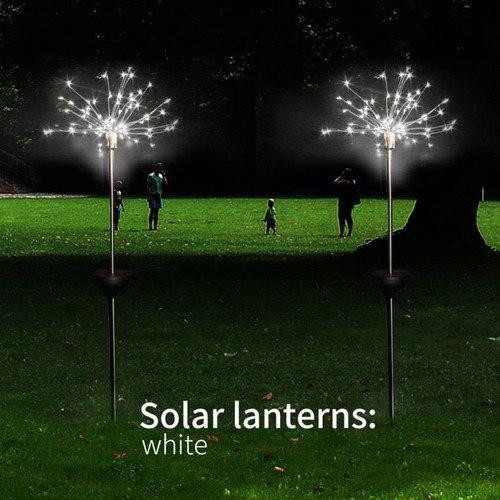 Lámpara De Diente De León Al Aire Libre Con Luces De Fuegos