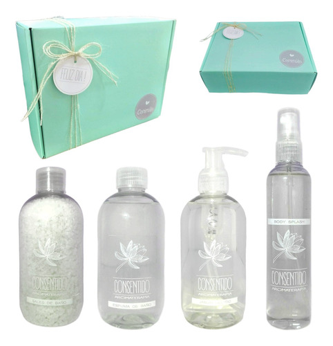 Box Sal Espuma Jabón Liquido Body Jazmín Spa Kit Aroma N73