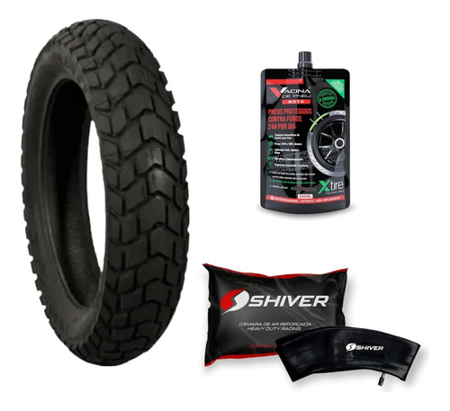 Pneu 110/90-17 Mt 60 Pirelli Tt + Camara Shiver + Brinde