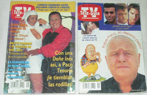 Paco Stanley En Lote De 2 Revistas Tele-guia