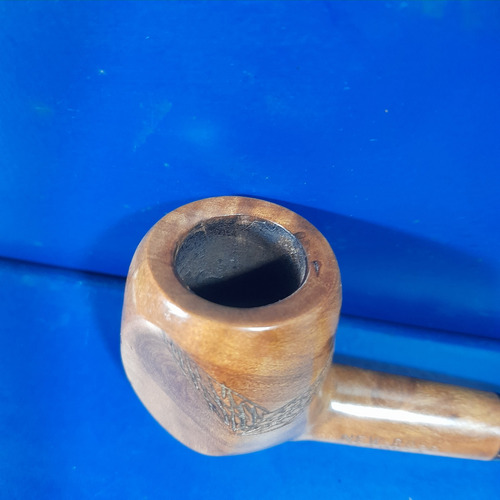 Imagem 2 de 10 de Cachimbo Antigo New Rose Radica Restaurado Higienizado