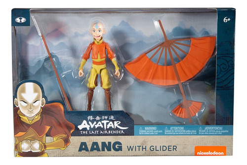 Figura De Acción Aang Con Glider Avatar Bandai Diversión 6