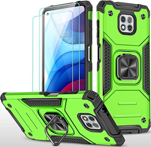 Amytor Diseñado Para Motorola Moto G Power 2021 Case [2 X Pr