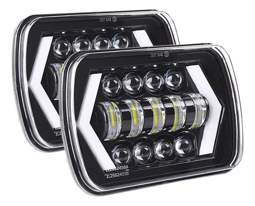 Par Faros 5x7 Para Cherokee Nissan Toyota Pickup D21 Yj Xj