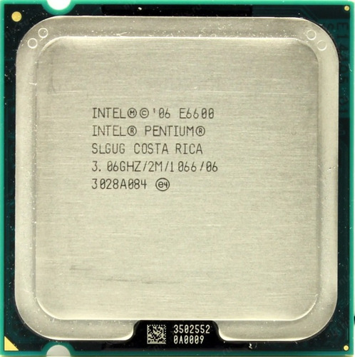 Procesador Intel Pentium E6600 2 Núcleos/3,06ghz/2mb/775