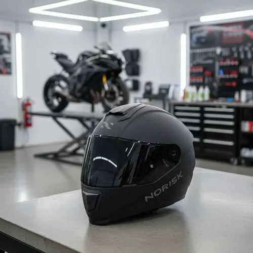 Capacete Integral Norisk Razor Preto Fosco Monocolor Tamanho 58