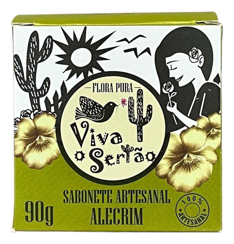 Sabonete Vegetal De Alecrim 90g -flora Pura