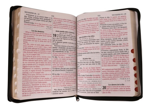 Imagen 2 de 6 de Biblia Letra Gigante Negra Índice Y Cierre Reina Valera 1960