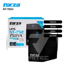 Comprar Ups 750va Modelo Nt-752u Forza 375w 220v 6 Tomas Color Negro