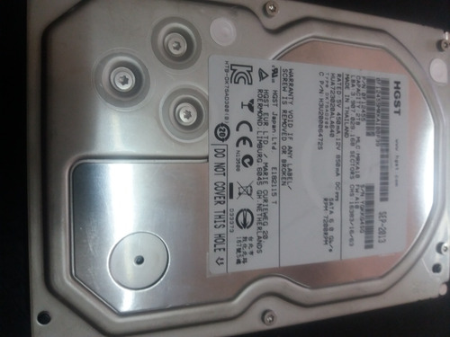 Disco Rigido De 2 Tera Hgst Sata 6.0 P/n H3u2000g4725