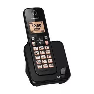 Telefone S/fio Dect6.0 Panasonic Kx-tgc350lbb 110/220c Pt