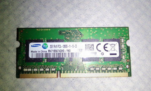 Memoria Ram Ddr3 Pc3l-12800 De 2gb Para Laptop 