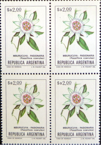 Argentina Flores, Cuadro Gj 2107 A $a 2 Fluor 83 Mint L9787