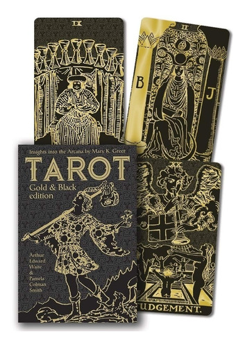 Tarot Gold & Black Edition Arthur Edward Waite Cartas Libro