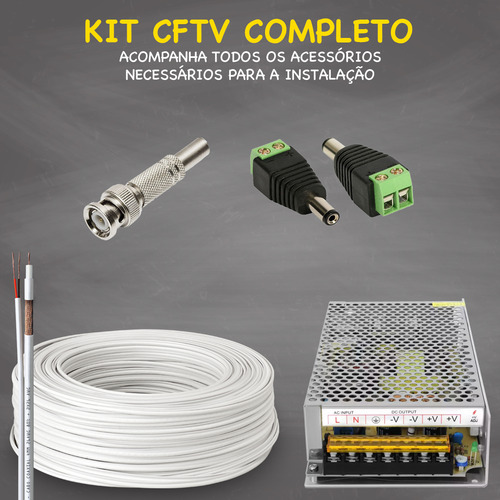 Kit 8 Câmeras Intelbras Vhl 1220b Full Hd 20m Dvr 1108 2tb