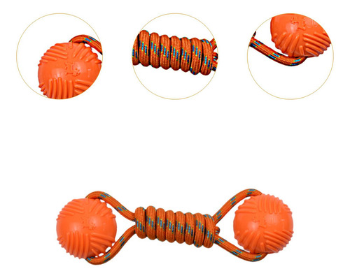 Bola De Corda Para Cachorro, Brinquedo De Exercício Laranja