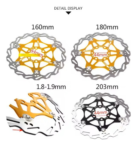 Disco Rotor De Freio Snail 203mm Color, Vm/pt (par)