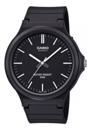 Reloj Casio Quartz Hombre Original Mw-2401-ev Color de la correa Negro Color del bisel Negro Color del fondo Negro