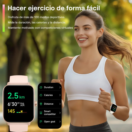 Reloj Inteligente Dama Mujer Ip68 Smartwatched Deportivo Fit
