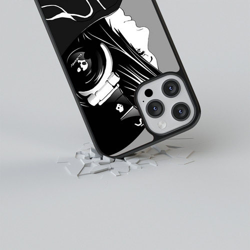 Funda Diseño Para iPhone Yo Amo El Color Negro  #10