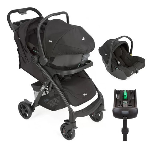 Cochecito Cuna Bebe Joie I-muze Travel  Con Huevito Y Base Color Shale Color Del Chasis Negro