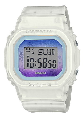 Reloj Mujer Casio Bgd-560wl-7dr Baby-g Color de la correa Blanco Color del bisel Blanco Color del fondo Negro