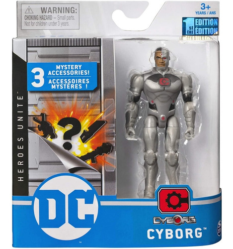 Figura Artic 10 Cm Superman Flash Cyborg Shazam Int 68701 Dc