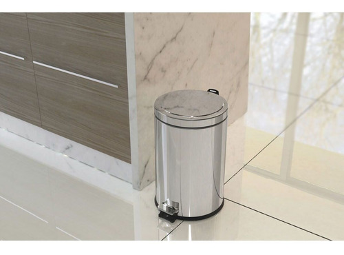 Imagem 6 de 8 de Lixeira Inox Com Pedal 20 Litros Tramontina