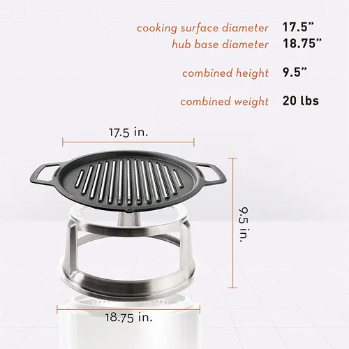 Solo Stove Bonfire Grill Top And Hub, Placa De Cocina De Hie