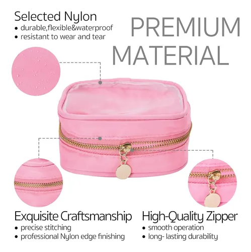 Mini Neceser Para Cosmeticos Burskit Color Rosa Impermeable