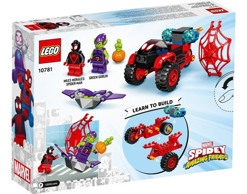 Imagen 2 de 6 de Lego Spidey- Miles Morales: Tecnotrike De Spider-man (10781)