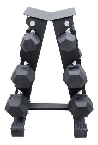 Mdfitness Set De 6 Mancuernas Con Rack 3 A 8 Lb, 32 Lb