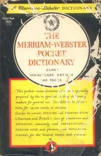 Diccionario: The Merriam Webster Pocket Dictionary