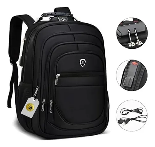 Mochila Maideng Notebook Masculina Urbana 40L Impermeável Reforça...