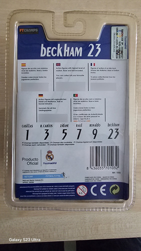 Figura David Beckham 23 Ftchamps Real Madrid