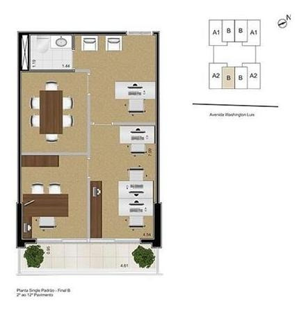 Imagem 21 de 25 de Sala À Venda, 51 M² Por R$ 420.000,00 - Gonzaga - Santos/sp - Sa0117
