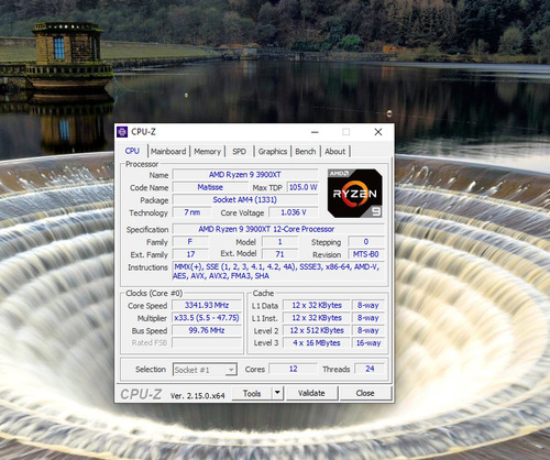 Procesador Gamer Amd Ryzen 9 3900xt 12 Núcleos24 Hilo 4.7ghz (Usado)