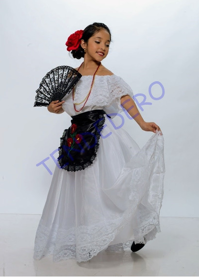 Vestido Tipico Veracruz, Jarocha Doble Vuelo | Meses sin intereses