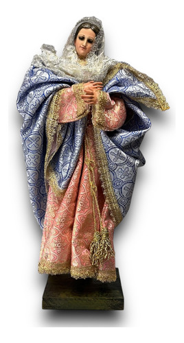 Virgen Maria De Vestir Articulada Para Hincar O Parar 35cm