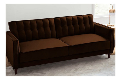 Sofa Cama Ninatzin Chocolate Pieza Salas Mueble Sofas Sillon