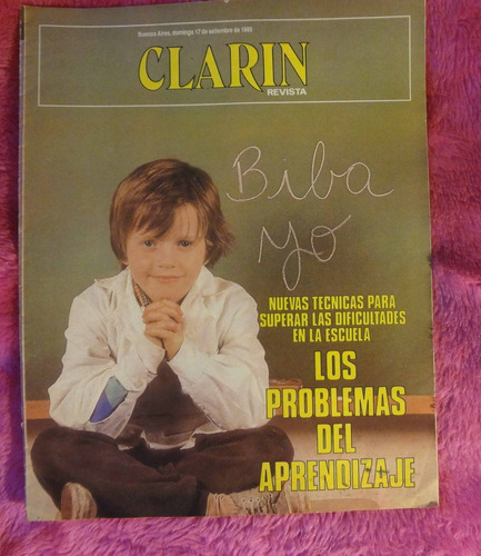 Clarin Revista 1989 Luis Landriscina Nito Artaza Educacion