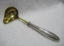 Comprar Antiguo Cucharón Punzones Plata 800 Para Crema Salsa
